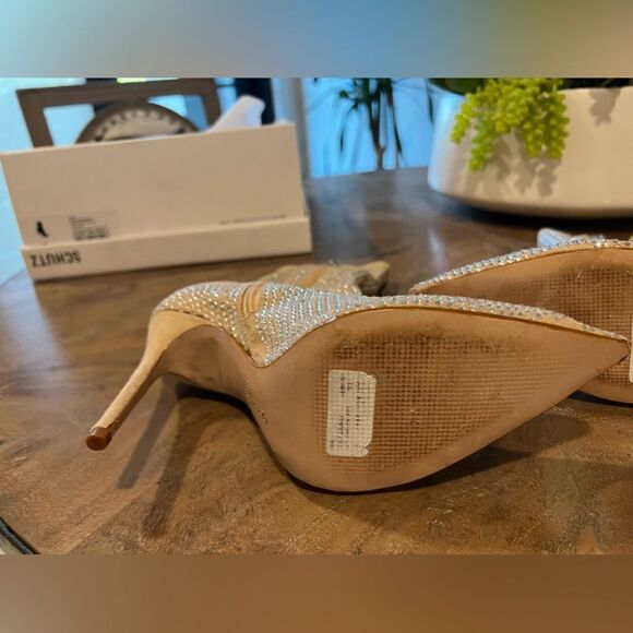 Schutz Sybil nude studded booties size 7 - Picture 7 of 13